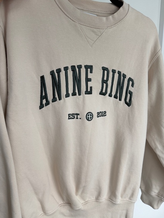 Anine Bing Tops - Anine Bing Sweatshirt XS | Anine Bing Crewneck Sweatshirt Embroidered